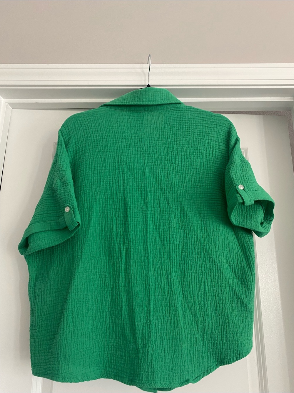 Grace & Karma Emerald Green Short Sleeve 100% cotton top - Picture 5 of 8